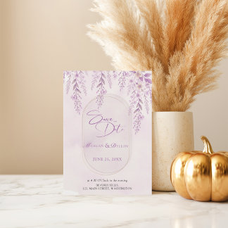Faire-part de mariage à code QR photo florale lava