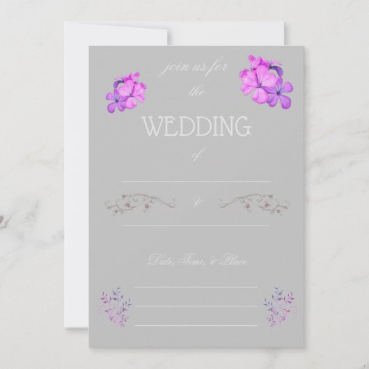 Faire-part de mariage à compléter (Devant)