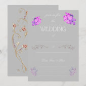 Faire-part de mariage à compléter (Devant / Derrière)