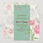 Faire-part de mariage à conserver  (Devant / Derrière)