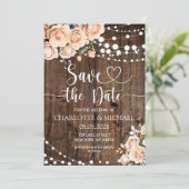 Faire-part de mariage à conserver pour la date de (Debout devant)