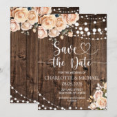 Faire-part de mariage à conserver pour la date de (Devant / Derrière)