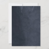 Faire-part de mariage à cordes bleues (Dos)