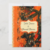 Faire-part de mariage à cou rouge (Devant)