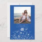 Faire-part de mariage à date fixe Fleur sauvage bl (Dos)