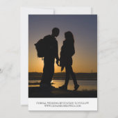 Faire-part de mariage à deux faces avec photo de s (Dos)