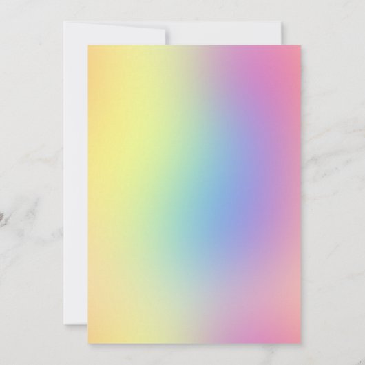 FAIRE-PART DE MARIAGE À ÉCLAIRAGE EN COULEUR LUMIN (Dos)