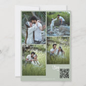 Faire-part de mariage à écriture minimale (Dos)