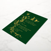 Faire-part de mariage à feuilles d'argent avec une (Rotation)