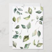 Faire-part de mariage à fleurs blanches (Dos)