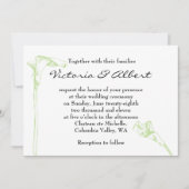 Faire-part de mariage à fleurs d'arc (Devant)