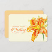 faire-part de mariage à fleurs Daylio Hemerocallis (Devant / Derrière)