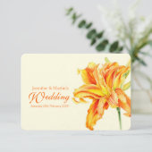 faire-part de mariage à fleurs Daylio Hemerocallis (Debout devant)