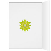 Faire-part de mariage à fleurs jaunes (Intérieur (Gauche))