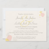 Faire-part de mariage à fleurs modernes graphiques (Dos)