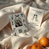 Faire-part de mariage à griffes à main fantaisie