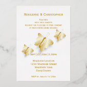 Faire-part de mariage à huile d'or (Recto)