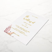 Faire-part de mariage à huile florale rustique min (Rotation)