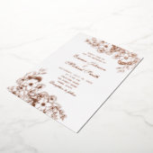 Faire-part de mariage à huile rose or (Rotation)