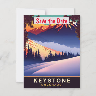 Faire-part de mariage à Keystone Colorado Snowy Pe
