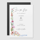Faire-part de mariage à la calligraphie de fleurs  (Devant / Derrière)