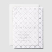 Faire-part de mariage à la calligraphie élégante e (Décalage (Invitation))