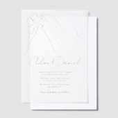 Faire-part de mariage à la calligraphie élégante e (Compenser)
