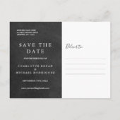 Faire-part de mariage à la craie avec écriture Sig (Dos)