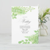 Faire-part de mariage à la feuille de verdure à l' (Debout devant)
