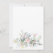 Faire-part de mariage à la gouache avec verdure d' (Dos)