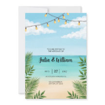 Faire-part de mariage à la plage de Palm Beach ave