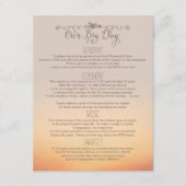 Faire-part de mariage à la plage "notre grand jour (Devant)