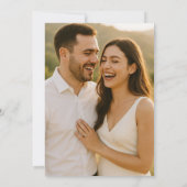Faire-part de mariage à la Rose Blanche (Dos)