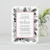 Faire-part de mariage à la sainte et au pin | Cann (Debout devant)