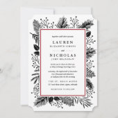 Faire-part de mariage à la sainte et au pin | Cann (Devant)