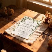 Faire-Part de Mariage à la Végétation Botanique