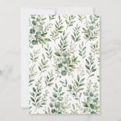 Faire-part de mariage à la verdure botanique (Dos)