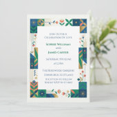 Faire-part de mariage à la verdure botanique de sa (Debout devant)