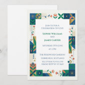 Faire-part de mariage à la verdure botanique de sa (Devant / Derrière)