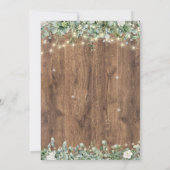 Faire-part de mariage à la verdure d'eucalyptus |  (Dos)