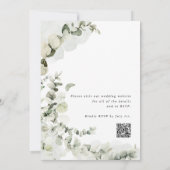 Faire-part de mariage à la verdure d'eucalyptus (Dos)