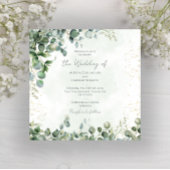 Faire-part de mariage à la verdure d'eucalyptus 10