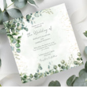 Faire-part de mariage à la verdure d'eucalyptus 10