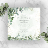 Faire-part de mariage à la verdure d'eucalyptus 10