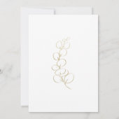 faire-part de mariage à la verdure d'eucalyptus do (Dos)