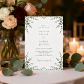 Faire-part de mariage à la verdure d'eucalyptus do