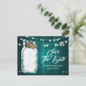 Faire-Part de Mariage à l'Anglaise en Pot Mason Sa (Debout devant)