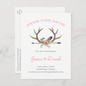 Faire-Part de Mariage à l'Antlier et à la Fleur Sa (Devant / Derrière)