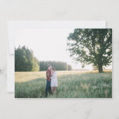 Faire-Part de Mariage à l'Aquarelle avec Feuillage (Dos)