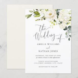 Faire-part de mariage à l'aquarelle de Champagne b